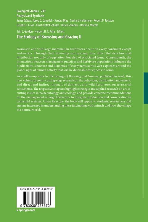 Produktbild: The Ecology of Browsing and Grazing II