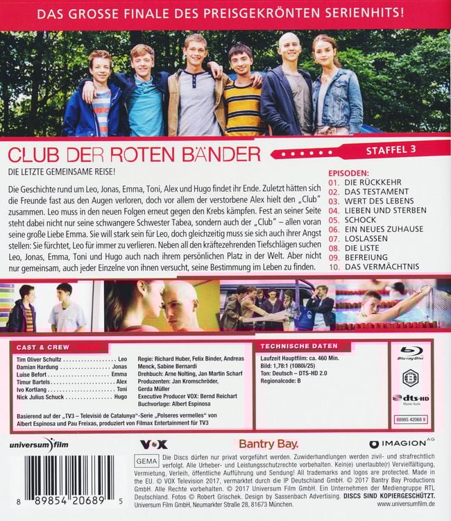 Club der roten Bänder - Staffel 3 [2 BRs]