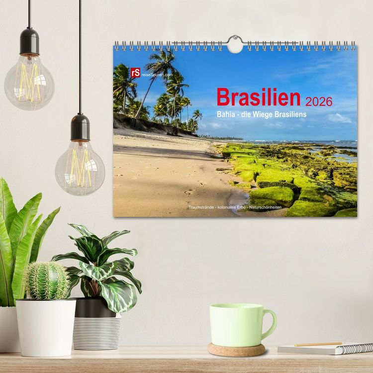 Produktbild: Brasilien 2026 Bahia - die Wiege Brasiliens (Wandkalender 2026 DIN A4 quer), CALVENDO Monatskalender