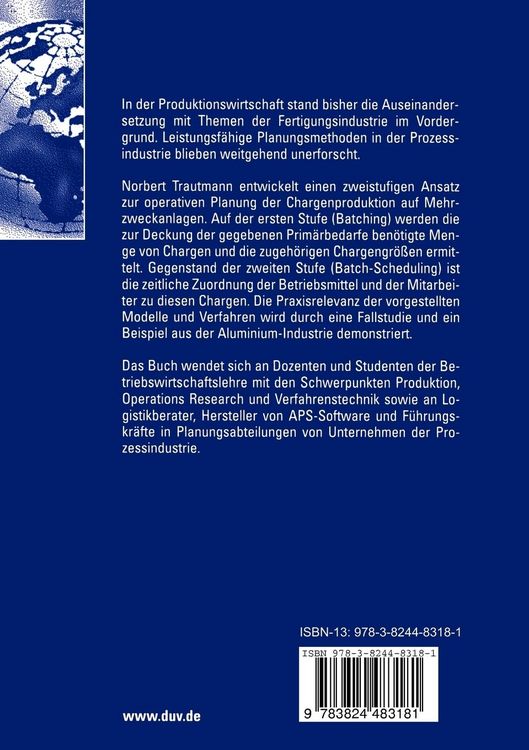 Produktbild: Operative Planung der Chargenproduktion