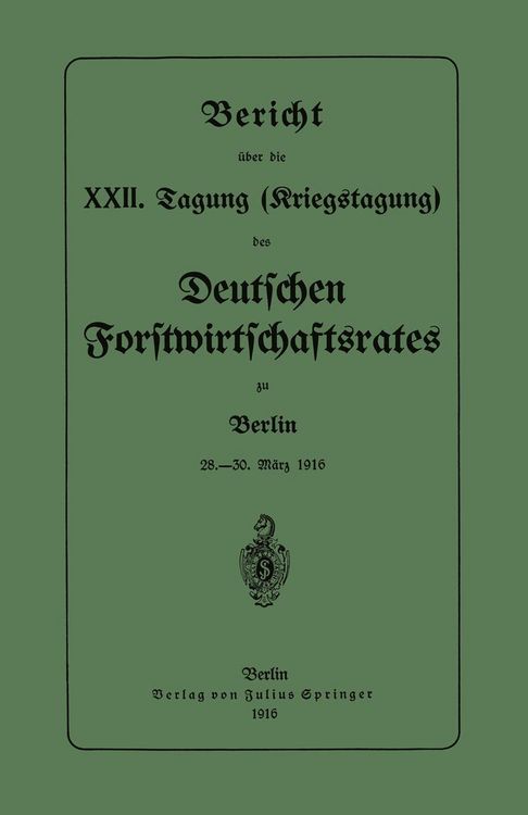 Produktbild: Bericht &uuml;ber die XXII. Tagung (Kriegstagung)