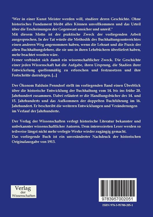 Produktbild: Geschichte der Buchhaltung in Deutschland