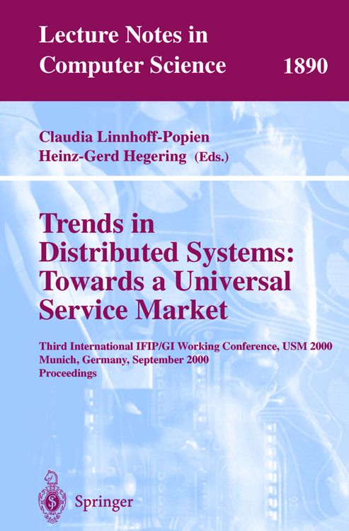Produktbild: Trends in Distributed Systems: Towards a Universal Service Market