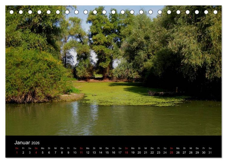 Produktbild: Donaudelta (Tischkalender 2026 DIN A5 quer), CALVENDO Monatskalender