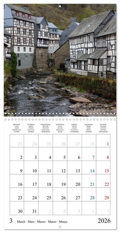 Produktbild: Worth a Visit - Romantic Cities in Germany (Wall Calendar 2026 12 &times; 12 Inch) CALVENDO 12 Month Wall Calendar
