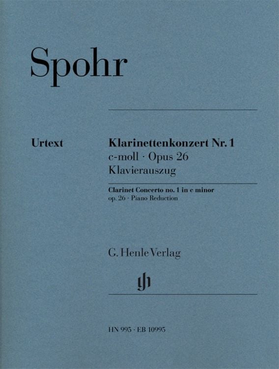 Produktbild: Louis Spohr - Klarinettenkonzert Nr. 1 c-moll op. 26