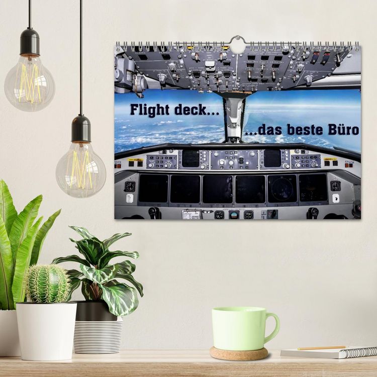 Produktbild: Flight deck - das beste B&uuml;ro (Wandkalender 2026 DIN A4 quer), CALVENDO Monatskalender
