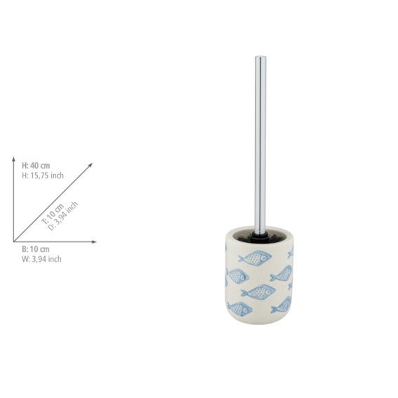 Produktbild: WC-Garnitur Mod. Aquamarin Keramik, handbemalt