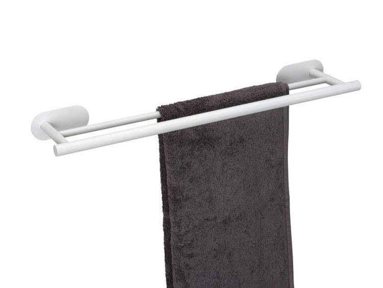 Produktbild: Turbo-Loc&reg; Badetuchstange Duo Mod. Orea White matt, 60 cm, aus rostfreiem Edelstahl