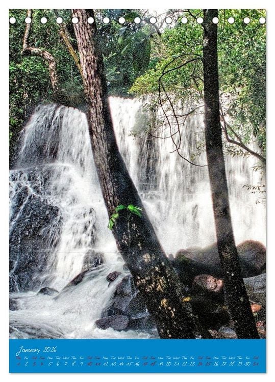 Produktbild: Angel Falls The tallest waterfall in the world (Desk Calendar 2026 DIN A5 portrait), CALVENDO 12 Month DeskCalendar