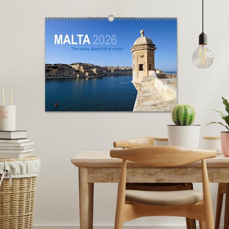 Produktbild: Malta. The sunny island full of charm. (Wall Calendar 2026 DIN A3 landscape), CALVENDO 12 Month Wall Calendar
