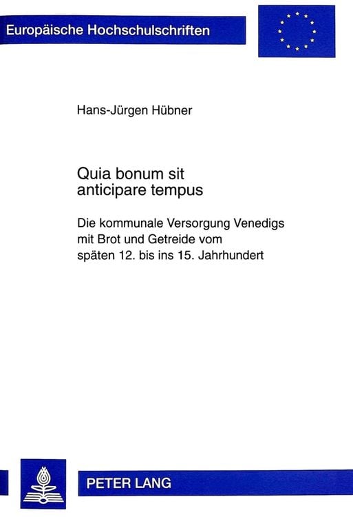 Produktbild: Quia bonum sit anticipare tempus