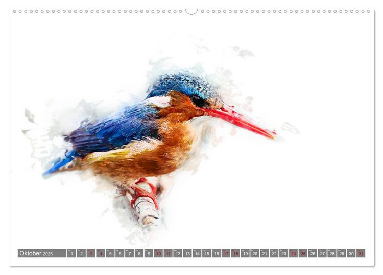Produktbild: Tierportraits - Fine Art (Wandkalender 2026 DIN A2 quer), CALVENDO Monatskalender