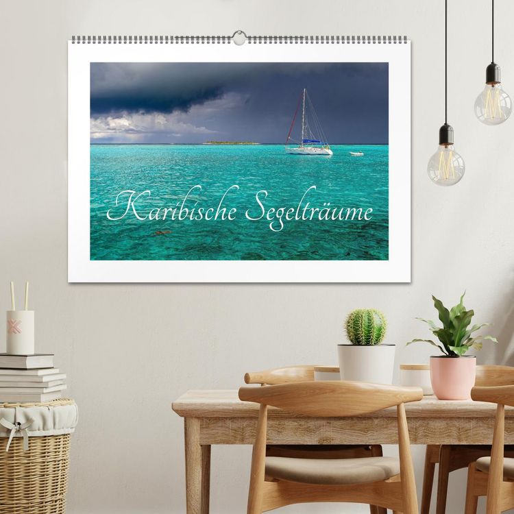 Produktbild: Karibische Segeltr&auml;ume (Wandkalender 2026 DIN A2 quer), CALVENDO Monatskalender