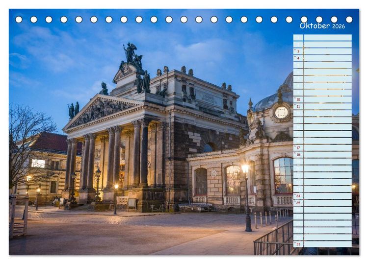 Produktbild: Dresden an der Elbe - Der Planer (Tischkalender 2026 DIN A5 quer), CALVENDO Monatskalender