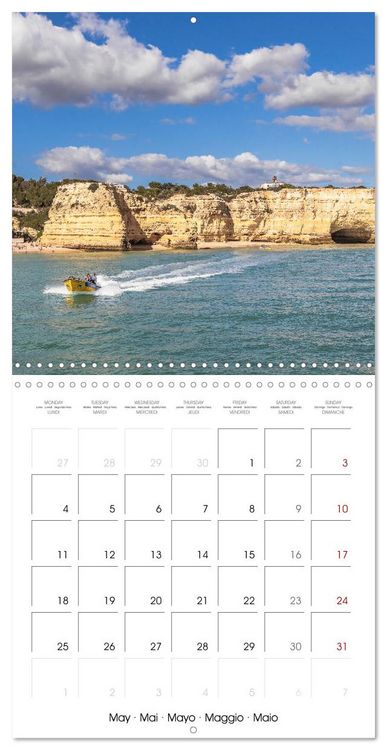 Produktbild: Algarve - Portugal's picturesque coastal landscapes (Wall Calendar 2026 12 &times; 12 Inch) CALVENDO 12 Month Wall Calendar