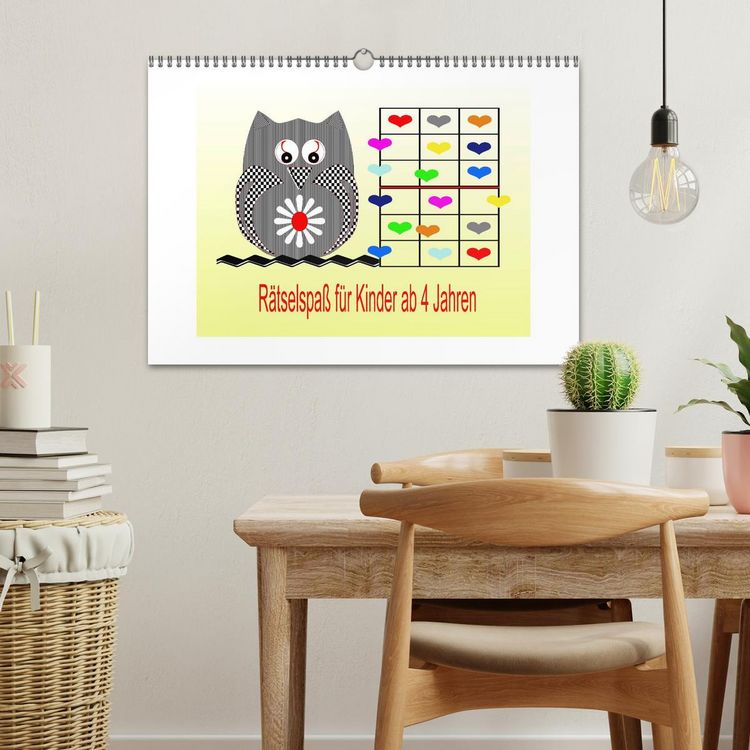 Produktbild: R&auml;tselspa&szlig; f&uuml;r Kinder ab 4 Jahren (Wandkalender 2026 DIN A3 quer), CALVENDO Monatskalender