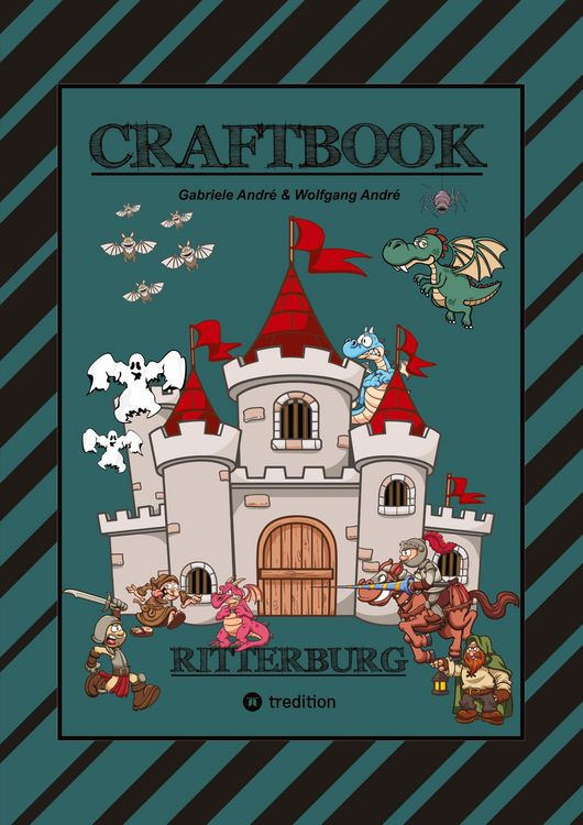Produktbild: Craftbook - 100 Seiten Ritter Malmotive - Burg Bastelanleitung - R&auml;tsel - Wappen - K&ouml;nige - Schilder - Pinzessinnen