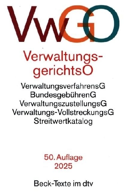 Produktbild: Verwaltungsgerichtsordnung, Verwaltungsverfahrensgesetz. VwGO