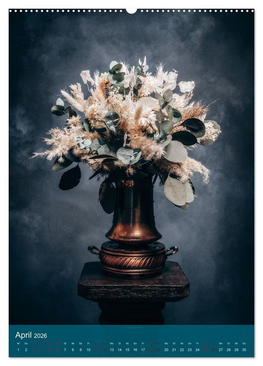 Produktbild: Trockenblumen Bouquet (hochwertiger Premium Wandkalender 2026 DIN A2 hoch), Kunstdruck in Hochglanz