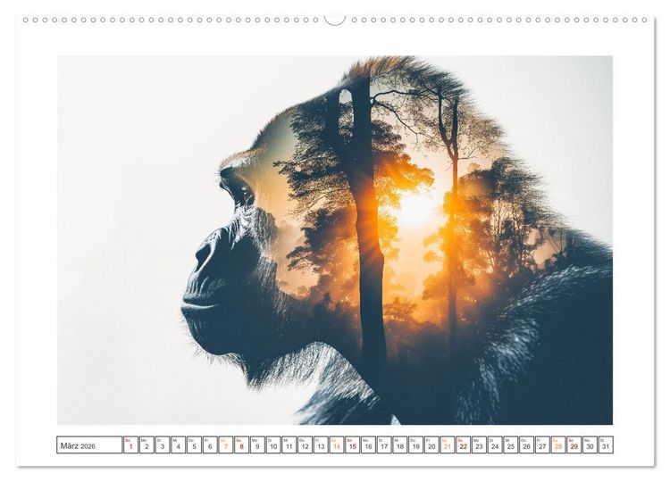 Produktbild: Traumhafte Silhouetten (hochwertiger Premium Wandkalender 2026 DIN A2 quer), Kunstdruck in Hochglanz