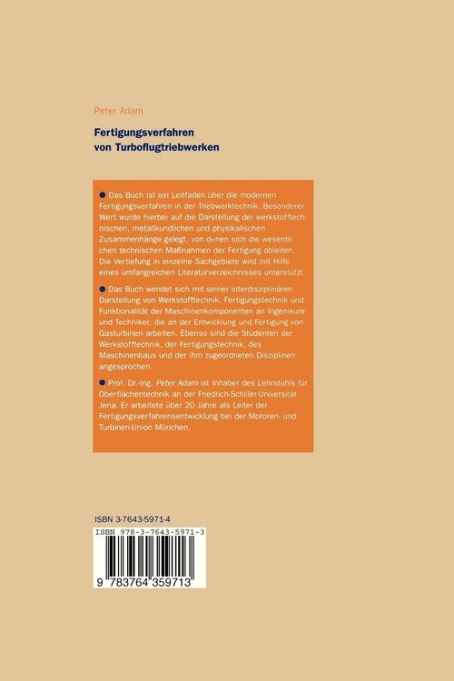 Produktbild: Fertigungsverfahren von Turboflugtriebwerken