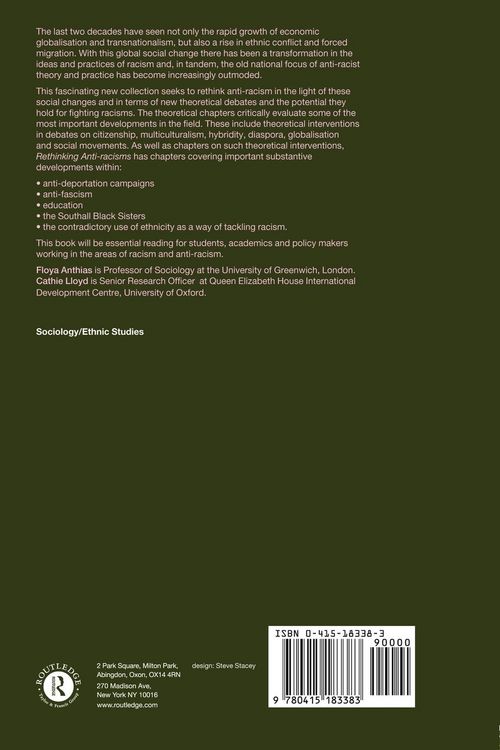Produktbild: Rethinking Anti-Racisms