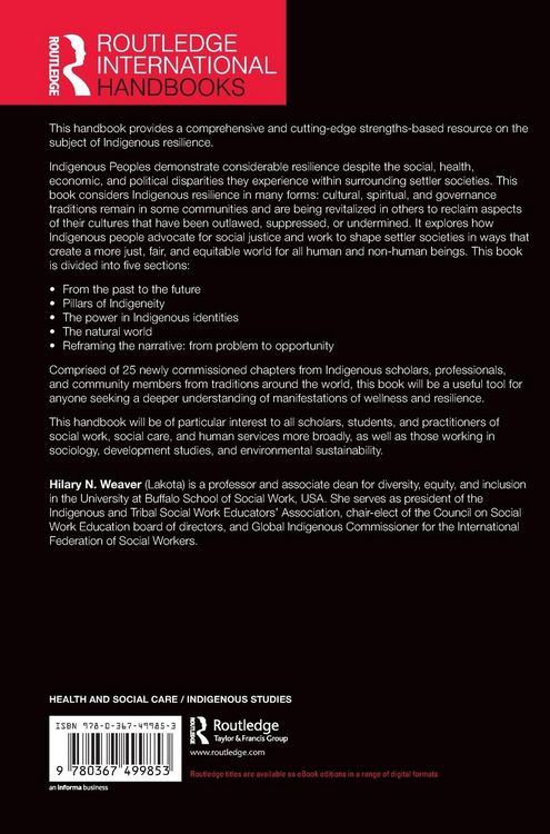 Produktbild: The Routledge International Handbook of Indigenous Resilience