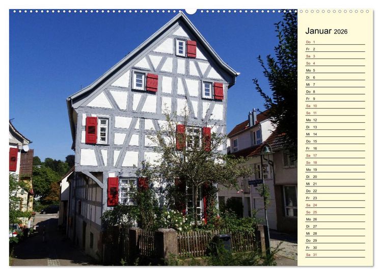 Produktbild: Unterwegs in Waiblingen (hochwertiger Premium Wandkalender 2026 DIN A2 quer), Kunstdruck in Hochglanz