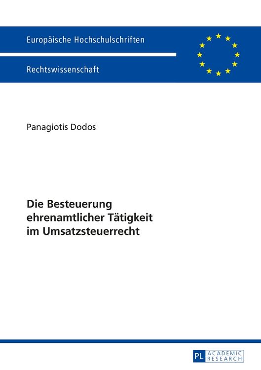 Produktbild: Die Besteuerung ehrenamtlicher T&auml;tigkeit im Umsatzsteuerrecht