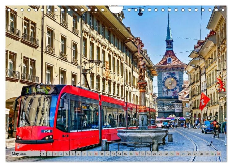 Produktbild: Amazing Berne - Switzerland (Wall Calendar 2026 DIN A4 landscape), CALVENDO 12 Month Wall Calendar