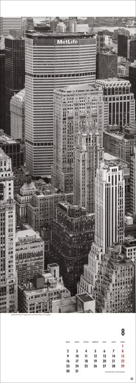 Produktbild: New York Vertical Kalender 2027