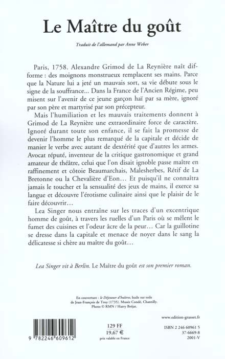 Produktbild: Le ma&icirc;tre du go&ucirc;t