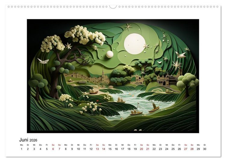 Produktbild: Paper Art (Wandkalender 2026 DIN A2 quer), CALVENDO Monatskalender