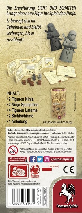 Produktbild: Onitama: Licht und Schatten [Erweiterung] (Spiel)