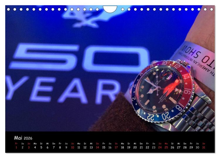 Produktbild: Watch Wristshots Worldwide (Wandkalender 2026 DIN A4 quer), CALVENDO Monatskalender