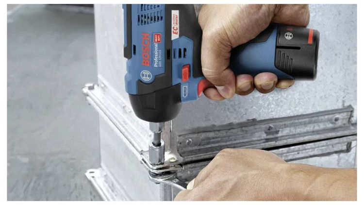 Produktbild: Bosch Professional 06019E0101 Akku-Drehschlagschrauber 12 V Anzahl mitgelieferte Akkus 0 Li-Ion