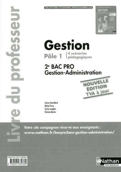 Produktbild: Gestion Pole 1 2e Bac Pro Situations Professionnelles Livre Du