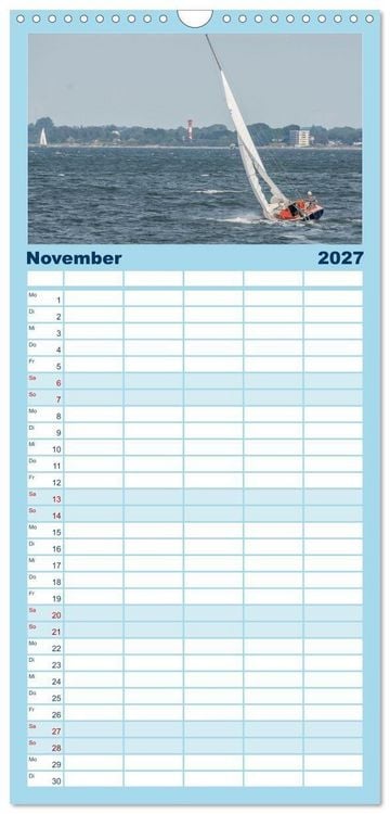 Produktbild: Familienplaner 2027 - Flensburg maritim mit 5 Spalten (Wandkalender, 21 x 45 cm) CALVENDO
