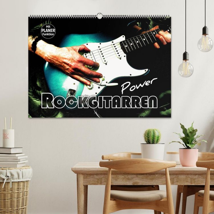 Produktbild: Rockgitarren Power (Wandkalender 2026 DIN A2 quer), CALVENDO Monatskalender
