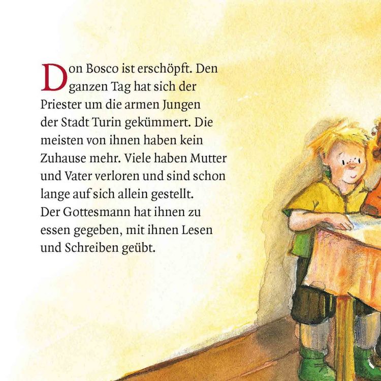 Produktbild: Don Bosco und die Spatzen. Mini-Bilderbuch.