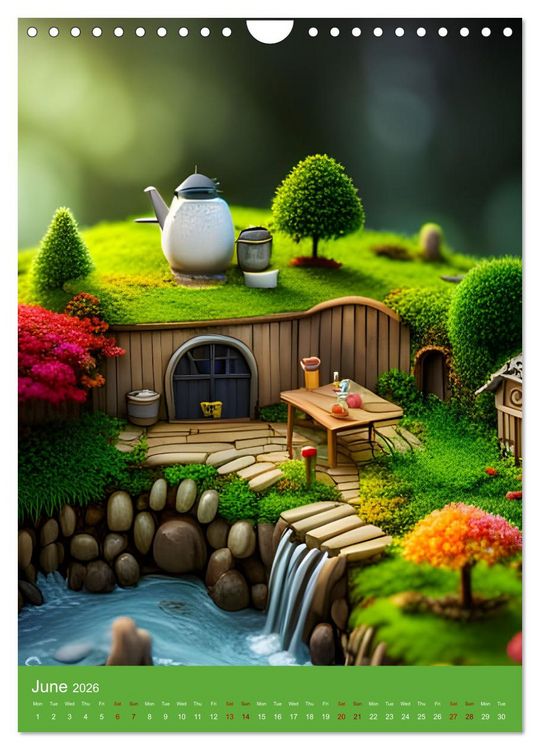Produktbild: Tiny Fairy Havens (Wall Calendar 2026 DIN A4 portrait), CALVENDO 12 Month Wall Calendar