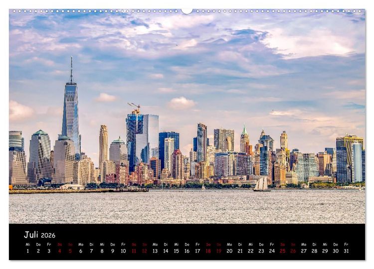 Produktbild: New York City - Impressionen (hochwertiger Premium Wandkalender 2026 DIN A2 quer), Kunstdruck in Hochglanz
