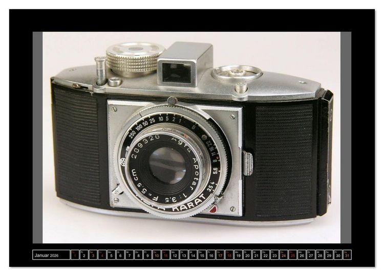 Produktbild: AGFA KAMERA OLDIES Klassische Kameras von 1926 - 1974 (hochwertiger Premium Wandkalender 2026 DIN A2 quer), Kunstdruck in Hochglanz