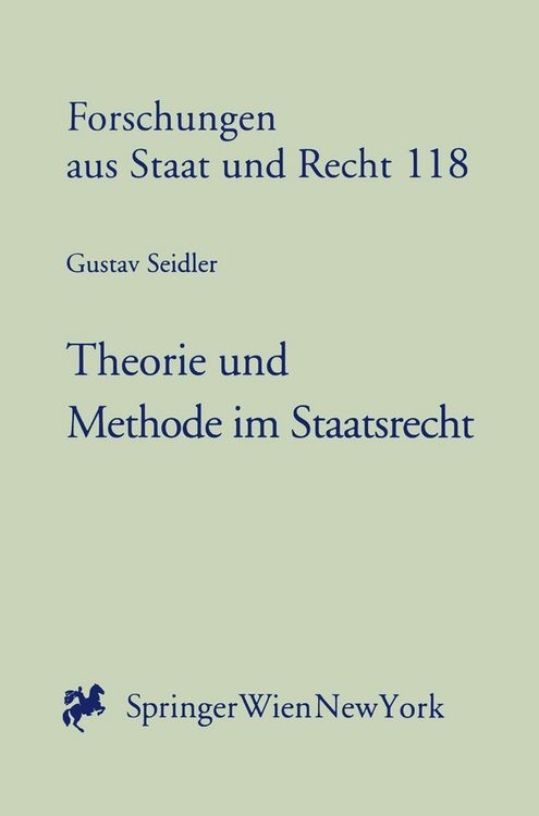 Produktbild: Theorie und Methode im Staatsrecht