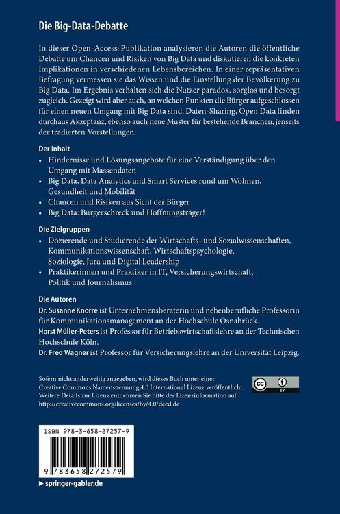 Produktbild: Die Big-Data-Debatte