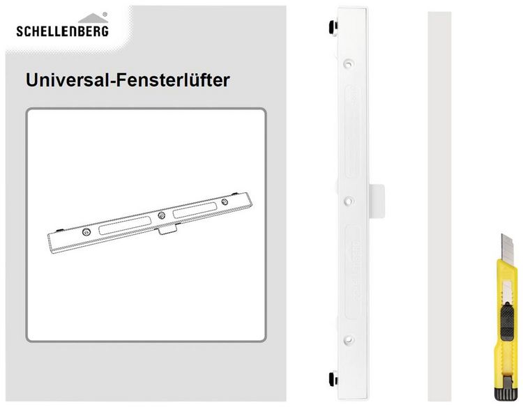 Produktbild: Schellenberg 46600 Universal-Fensterl&uuml;fter Wei&szlig;