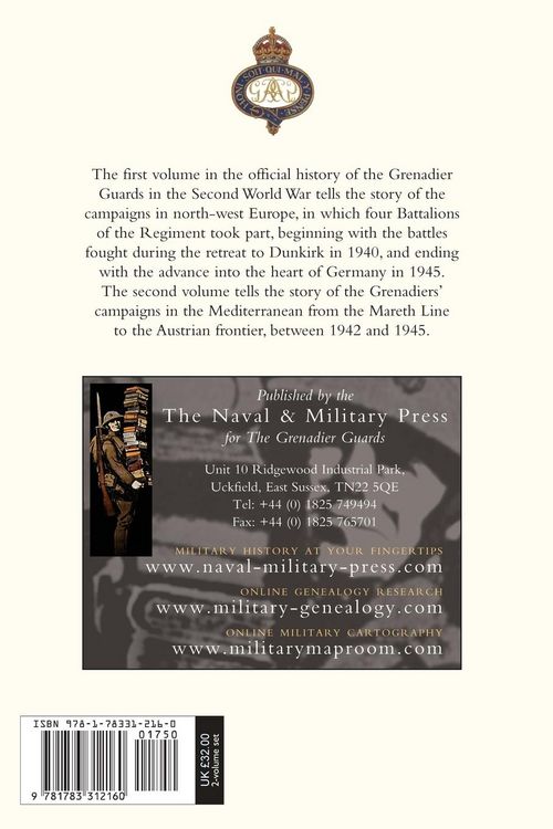 Produktbild: Grenadier Guards in The War Of 1939-1945 Volume One