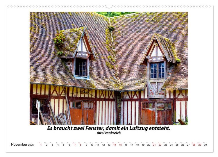 Produktbild: Fenster Gedanken (Wandkalender 2026 DIN A2 quer), CALVENDO Monatskalender