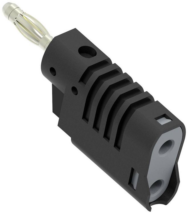 Produktbild: Electro PJP 1080-CD1-N Bananenstecker Stecker, gerade Stift-&Oslash;: 4mm Schwarz 1St.
